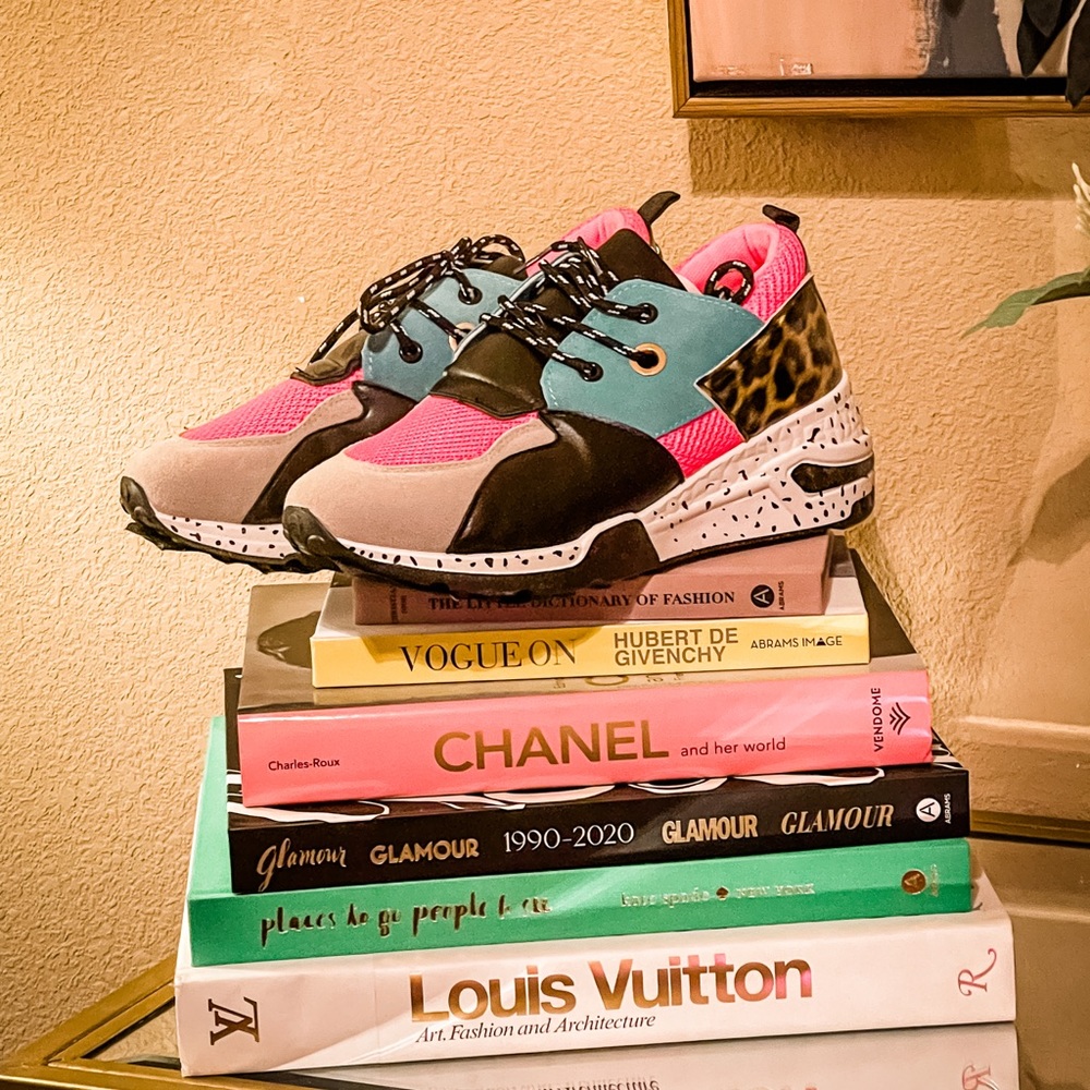 Colorful athletic shoes